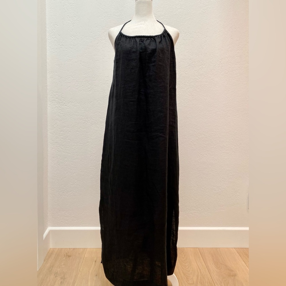 J.Crew Linen Black Dress